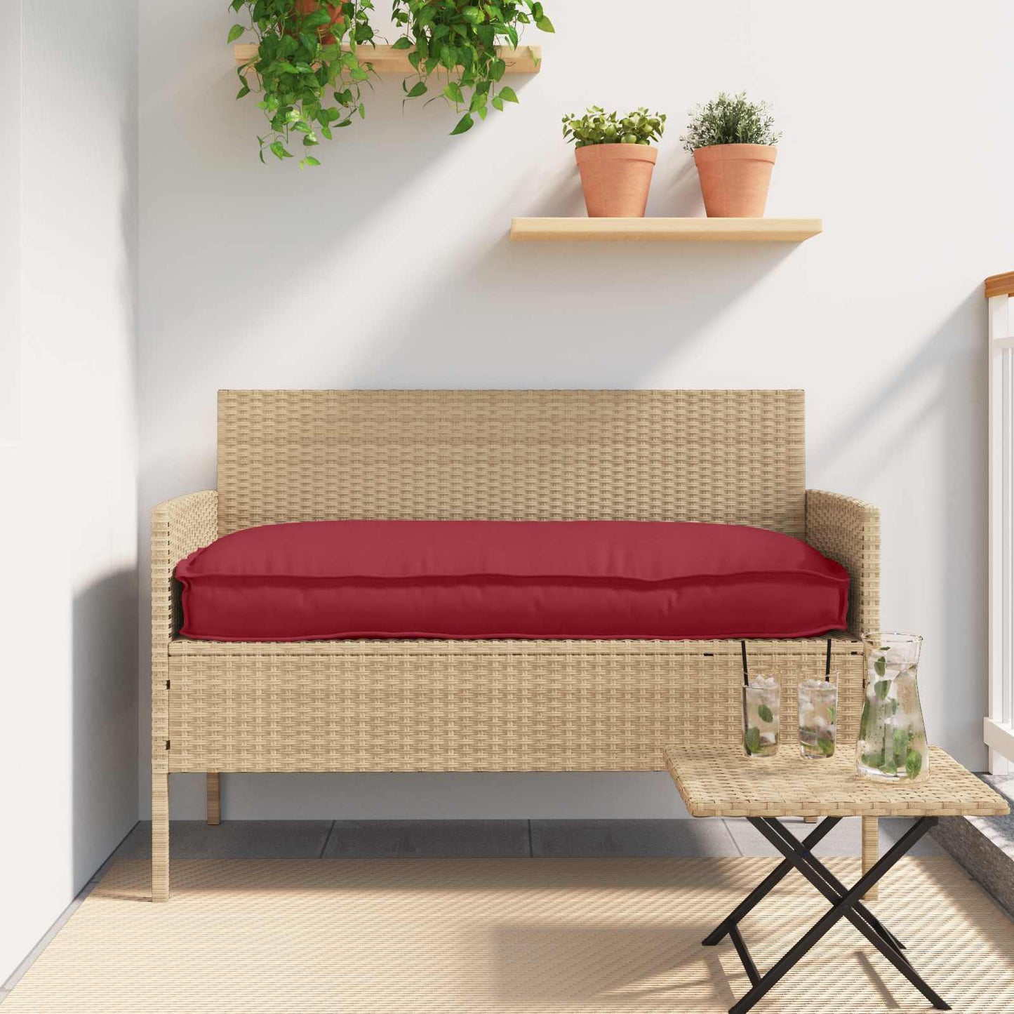 VidaXL ensemble de coussins de palette 2 pcs bleu royal 100 x 40 x 8 cm