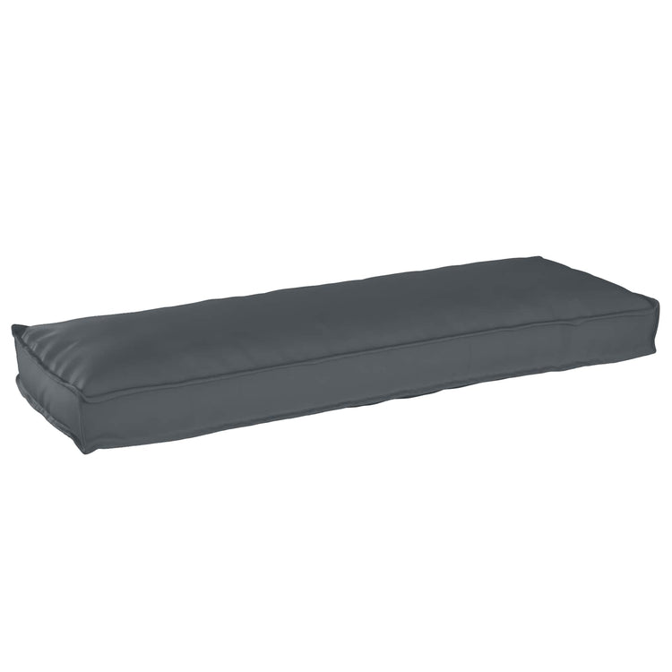 VidaXL ensemble de coussins de palette 2 pcs anthracite 120 x 40 x 8 cm tissu oxford