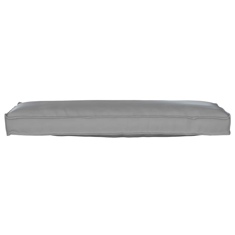 VidaXL ensemble de coussins de palette 2 pcs gris 120 x 40 x 8 cm tissu oxford