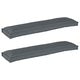 VidaXL ensemble de coussins de palette 2 pcs anthracite 150 x 40 x 8 cm tissu oxford