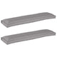 VidaXL ensemble de coussins de palette 2 pcs gris 150 x 40 x 8 cm tissu oxford