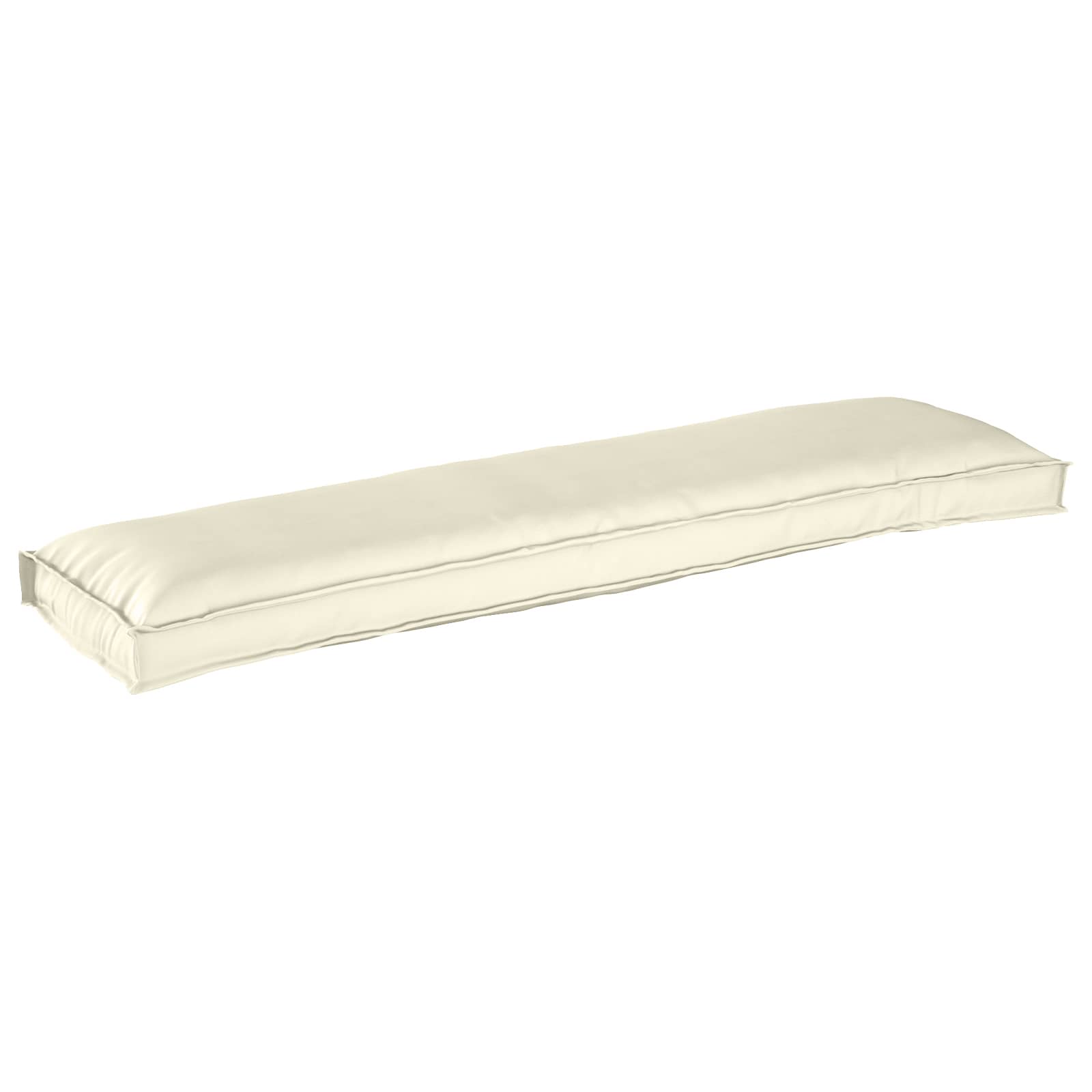 VidaXL ensemble de coussins de palette 2 pcs crème 150 x 40 x 8 cm tissu oxford