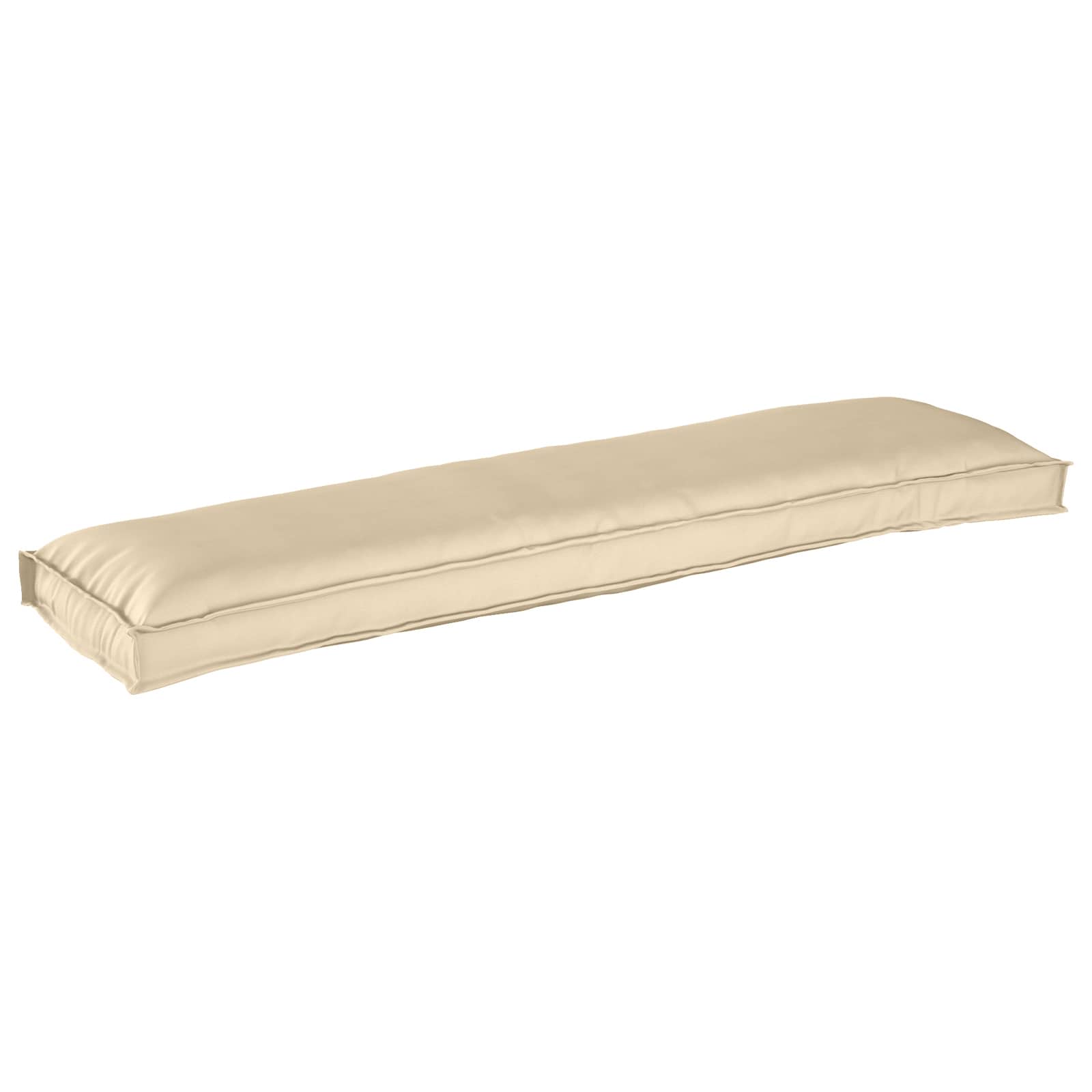VidaXL ensemble de coussins de palette 2 pcs beige 150 x 40 x 8 cm tissu oxford
