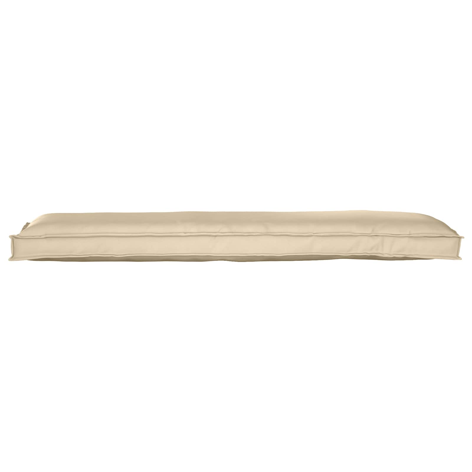 VidaXL ensemble de coussins de palette 2 pcs beige 150 x 40 x 8 cm tissu oxford