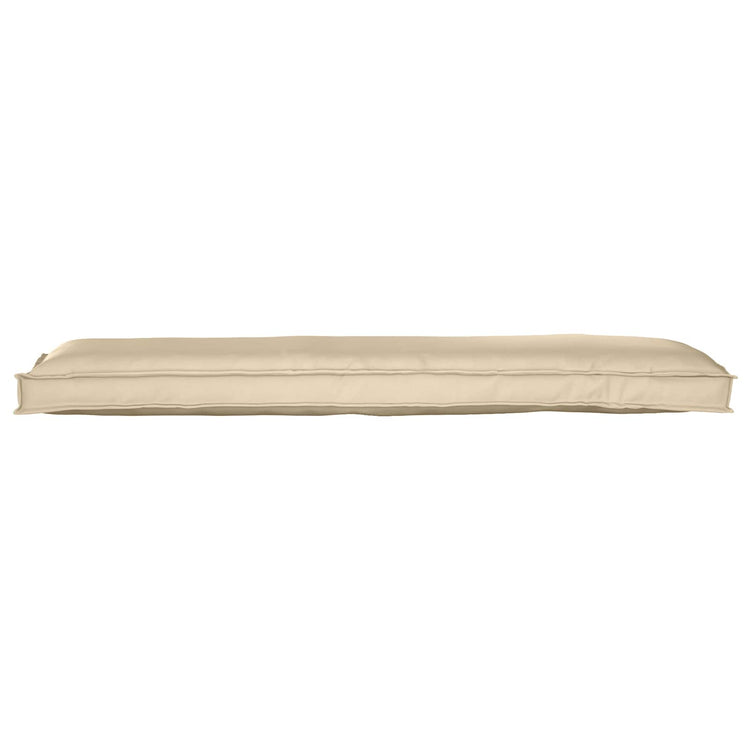 VidaXL ensemble de coussins de palette 2 pcs beige 150 x 40 x 8 cm tissu oxford