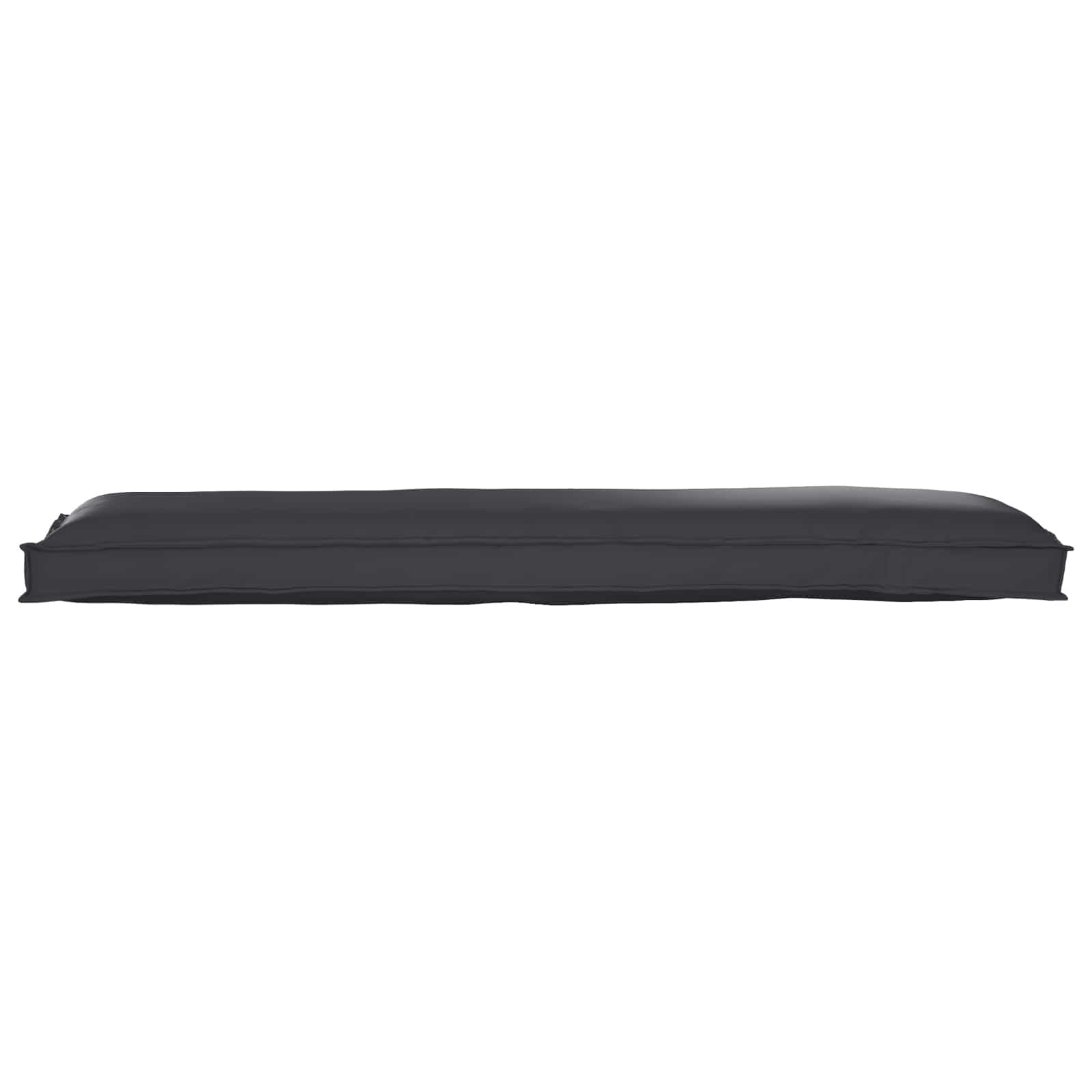 VidaXL ensemble de coussins de palette 2 pcs noir 150 x 40 x 8 cm tissu oxford
