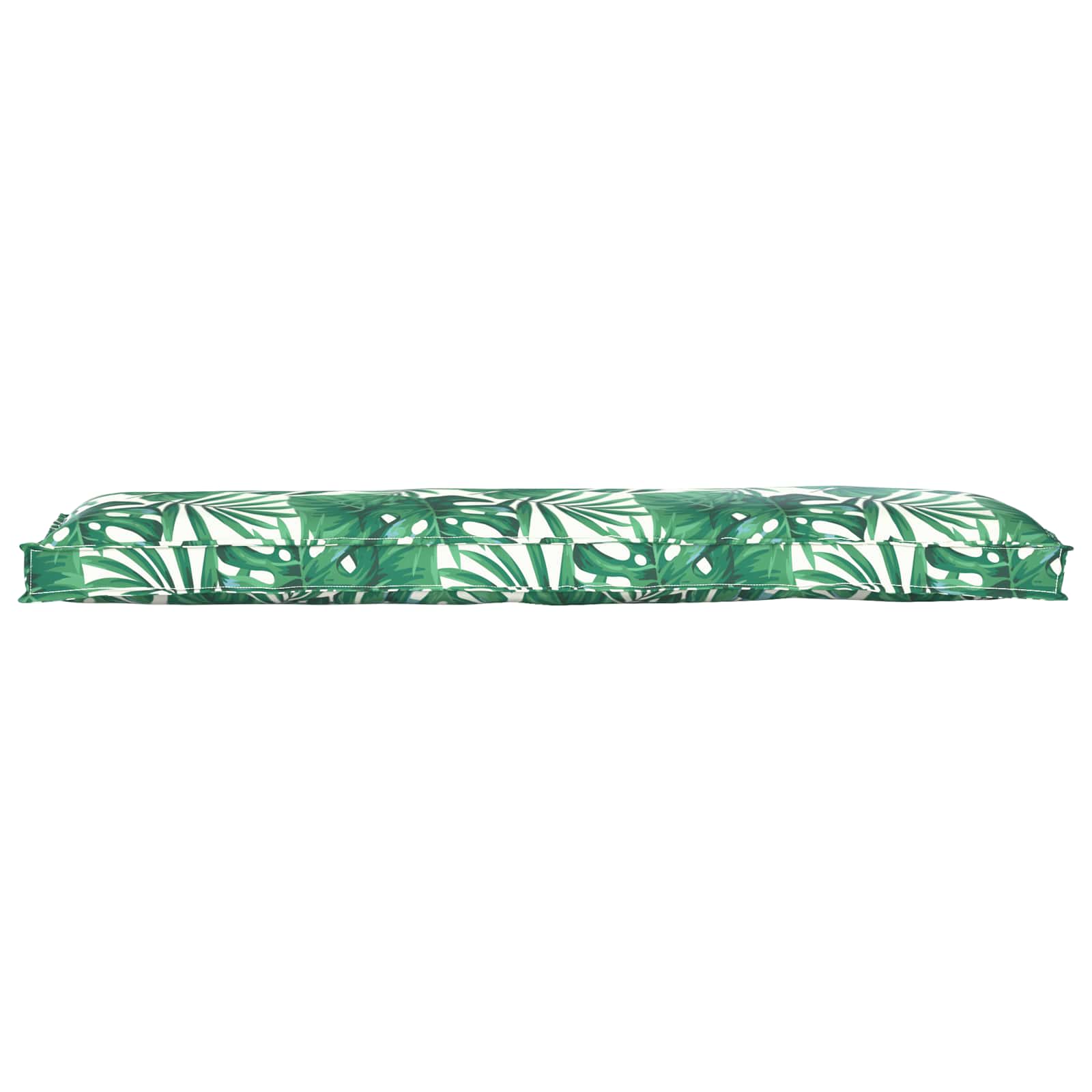 VidaXL ensemble de coussins de palette 2 pcs motif feuille 150 x 40 x 8 cm tissu oxford