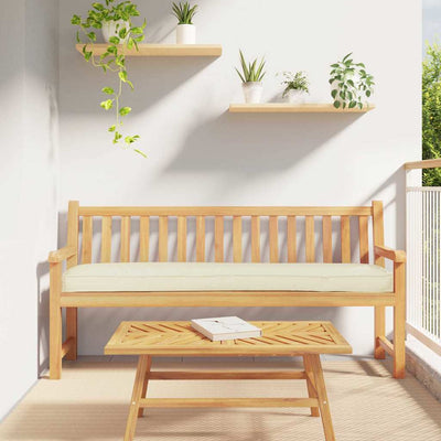 VidaXL ensemble de coussins de palette 2 pcs crème 200 x 40 x 8 cm tissu oxford