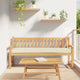 VidaXL ensemble de coussins de palette 2 pcs crème 200 x 40 x 8 cm tissu oxford