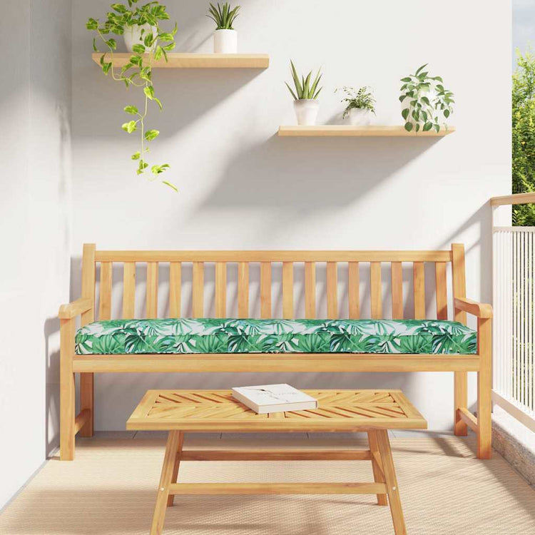 VidaXL ensemble de coussins de palette 2 pcs motif feuille 200 x 40 x 8 cm tissu oxford