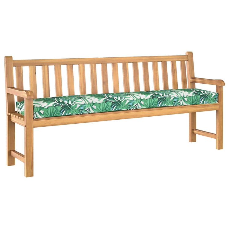 VidaXL ensemble de coussins de palette 2 pcs motif feuille 200 x 40 x 8 cm tissu oxford