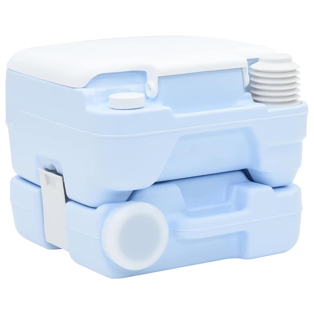 Vidaxl toilettes de camping bleu clair et blanc 41,5 x 36,5 x 30 cm polyéthylène