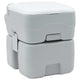 Vidaxl toilettes de camping gris et blanc 41,5 x 36,5 x 42 cm polyéthylène