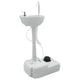 VidaXL lavabo de camping gris 50,5 x 33 x 103 cm