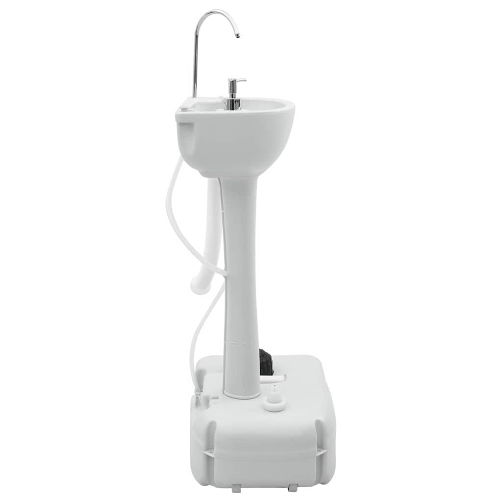 VidaXL lavabo de camping gris 50,5 x 33 x 103 cm