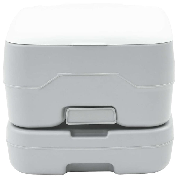 VidaXL toilettes de camping gris et blanc 41,5 x 36,5 x 30 cm polyéthylène