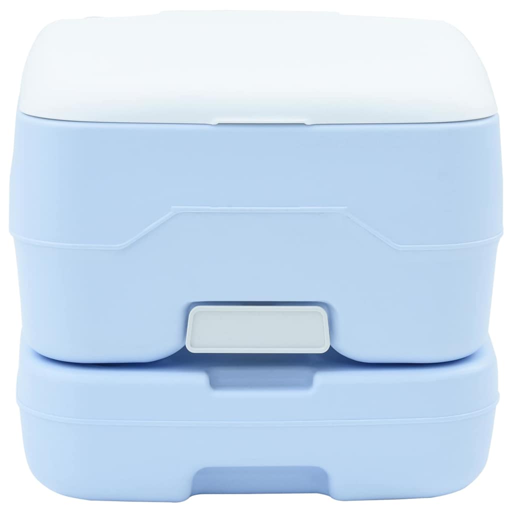 Vidaxl toilettes de camping bleu clair et blanc 41,5 x 36,5 x 30 cm polyéthylène