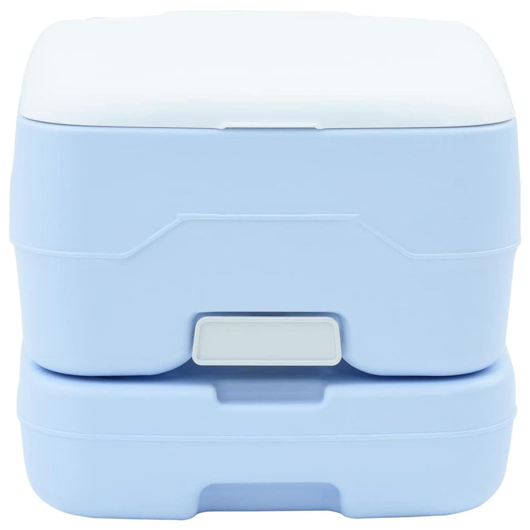 Vidaxl toilettes de camping bleu clair et blanc 41,5 x 36,5 x 30 cm polyéthylène
