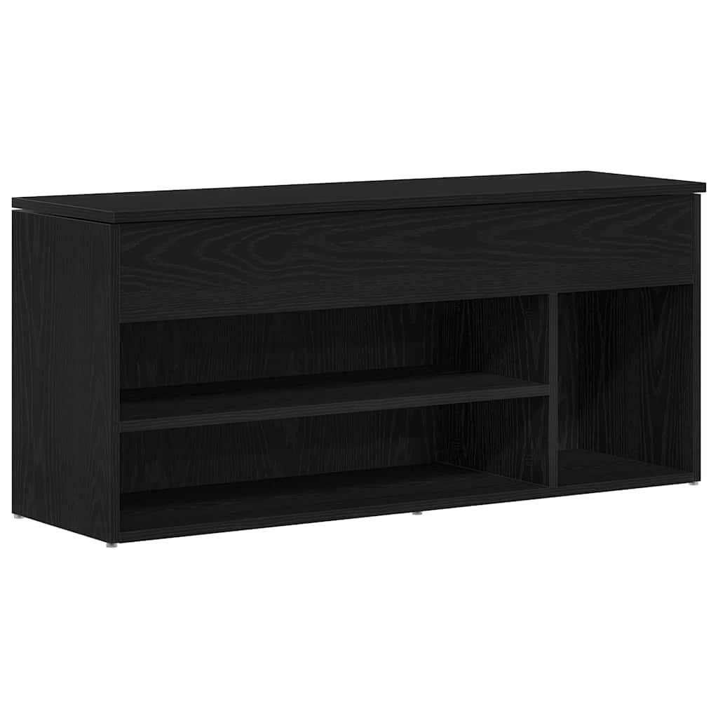 Vidaxx banc à chaussures 102x30,5x45 cm aggloméré chêne noir