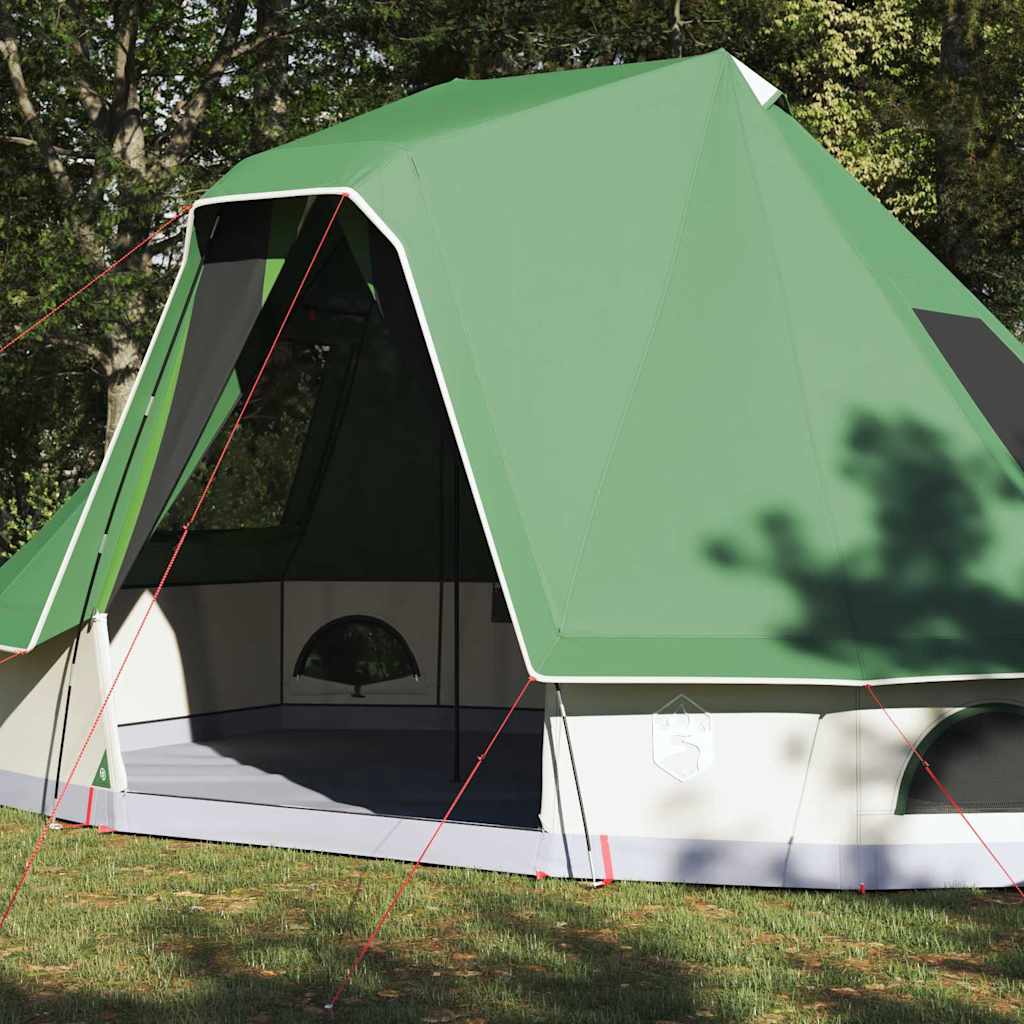 Vidaxx tipi familial tente tipi avec toit vert 466 x 310 x 240 cm