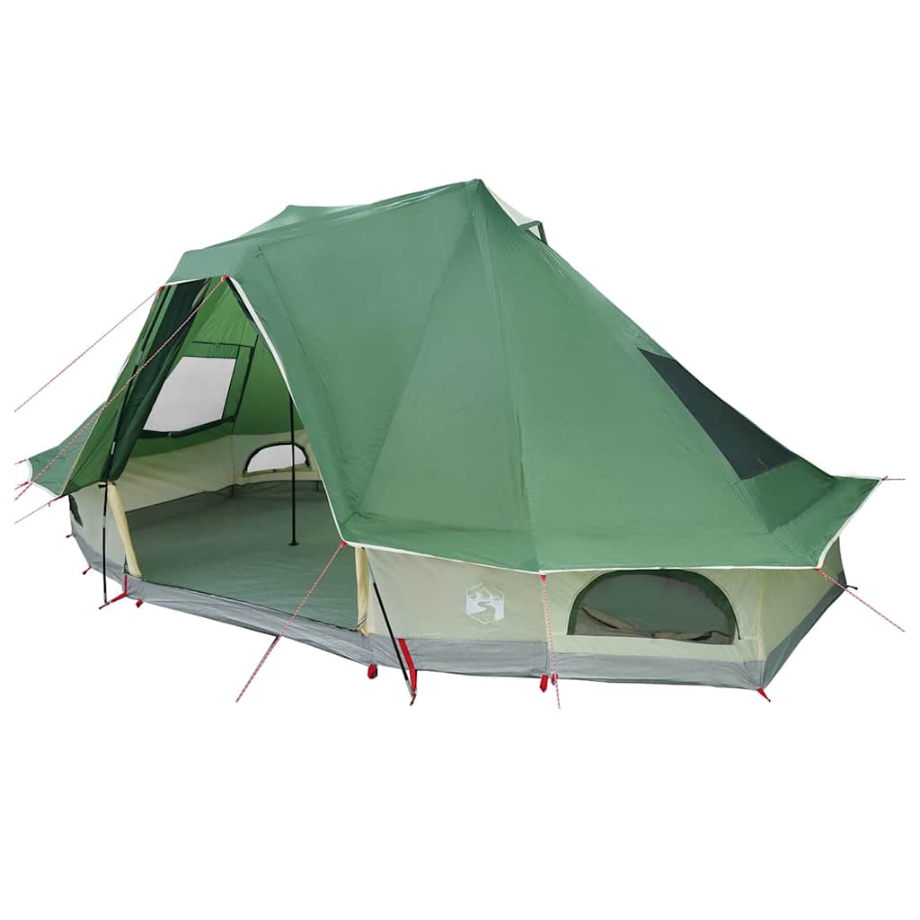 Vidaxx tipi familial tente tipi avec toit vert 466 x 310 x 240 cm