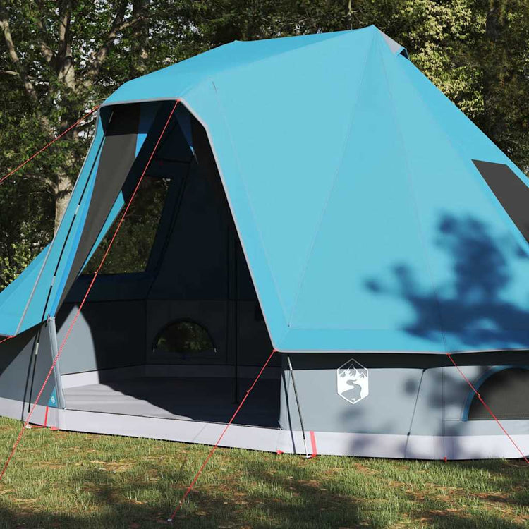 Vidaxx tipi familial tente tipi avec toit bleu 466 x 310 x 240 cm
