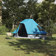 Vidaxx tipi familial tente tipi avec toit bleu 466 x 310 x 240 cm - afbeelding 1