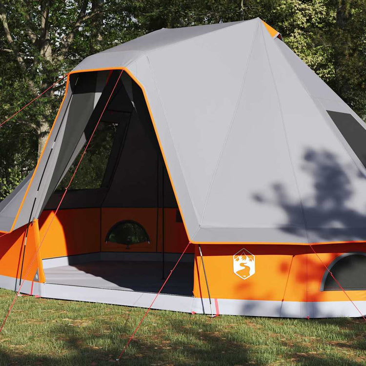 Vidaxx tente tipi familiale tipi gris et orange 466 x 310 x 240 cm