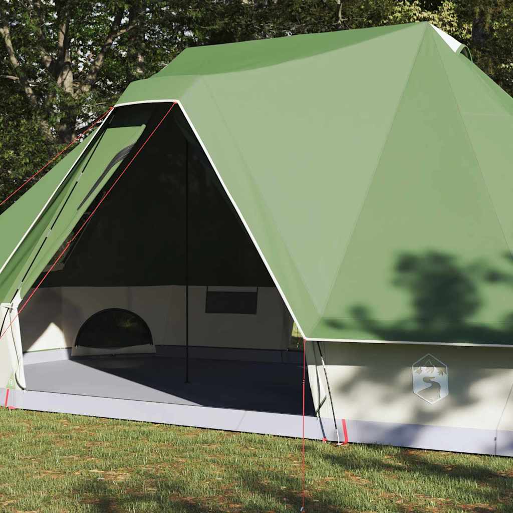Vidaxx tipi familial tente tipi avec toit vert 680 x 430 x 270 cm