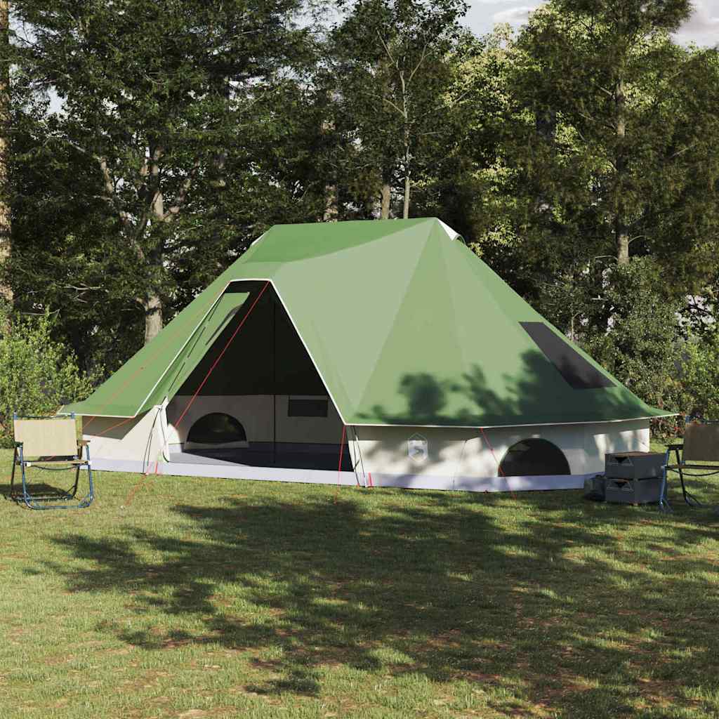 Vidaxx tipi familial tente tipi avec toit vert 680 x 430 x 270 cm
