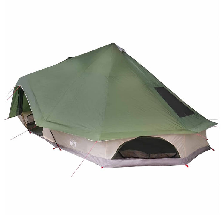Vidaxx tipi familial tente tipi avec toit vert 680 x 430 x 270 cm