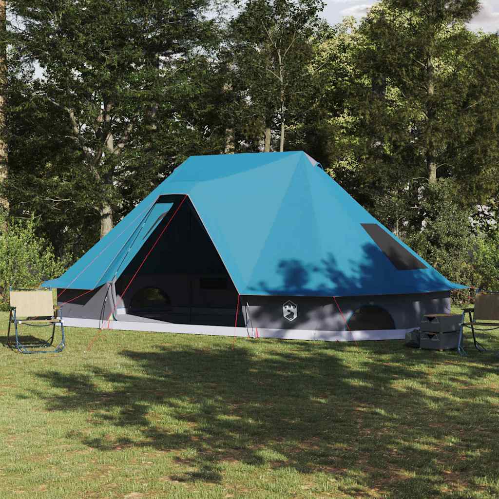 Vidaxx tente tipi familiale tipi avec toit bleu 680 x 430 x 270 cm