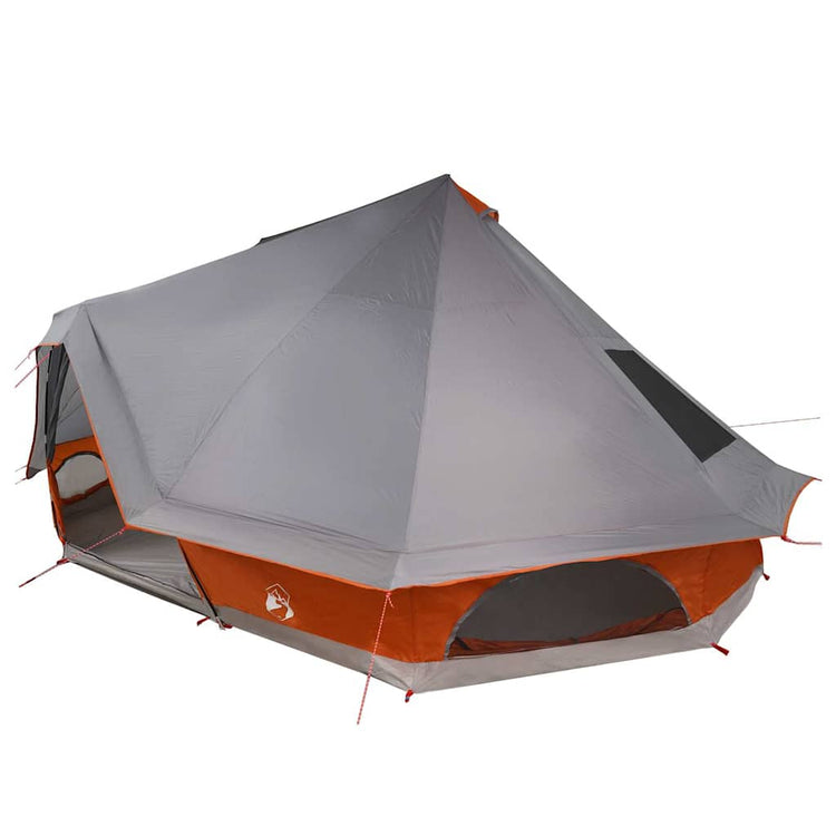 Vidaxx tente tipi familiale tipi gris et orange 680 x 430 x 270 cm