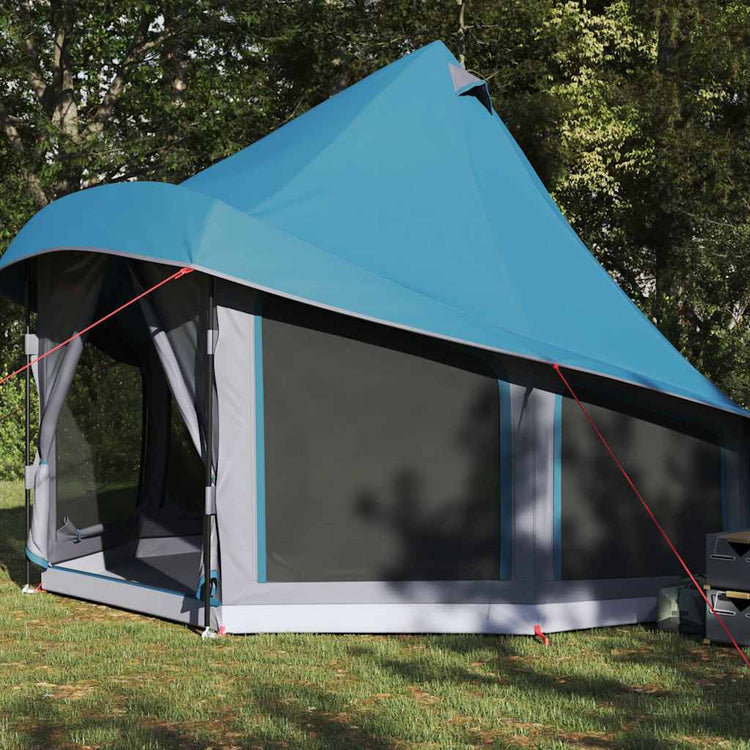 Vidaxx tipi familial tente tipi avec toit bleu 404 x 370 x 270 cm
