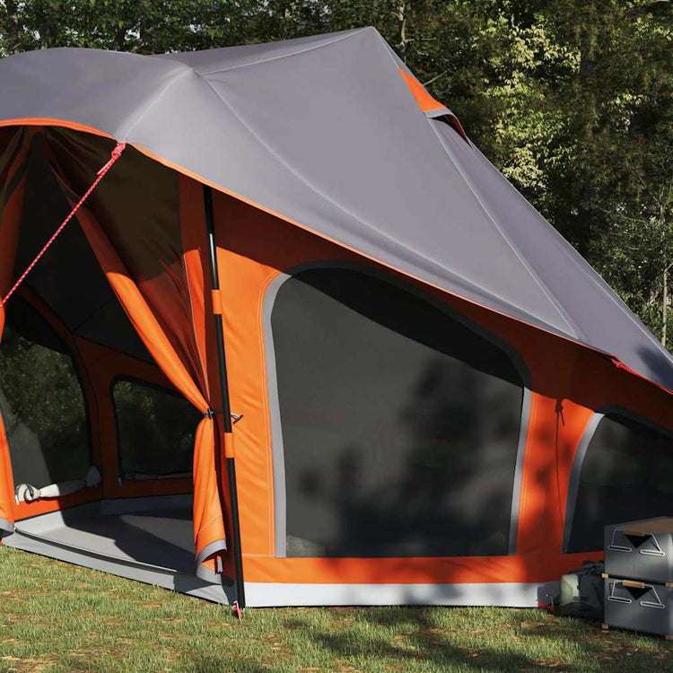 Vidaxx tente tipi familiale tipi gris et orange 508 x 470 x 300 cm