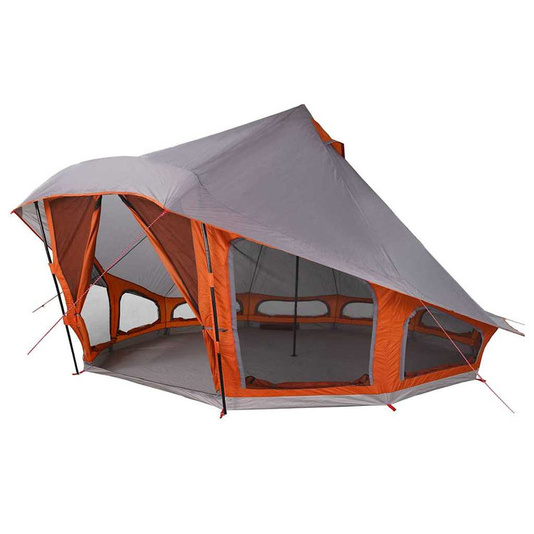 Vidaxx tente tipi familiale tipi gris et orange 508 x 470 x 300 cm