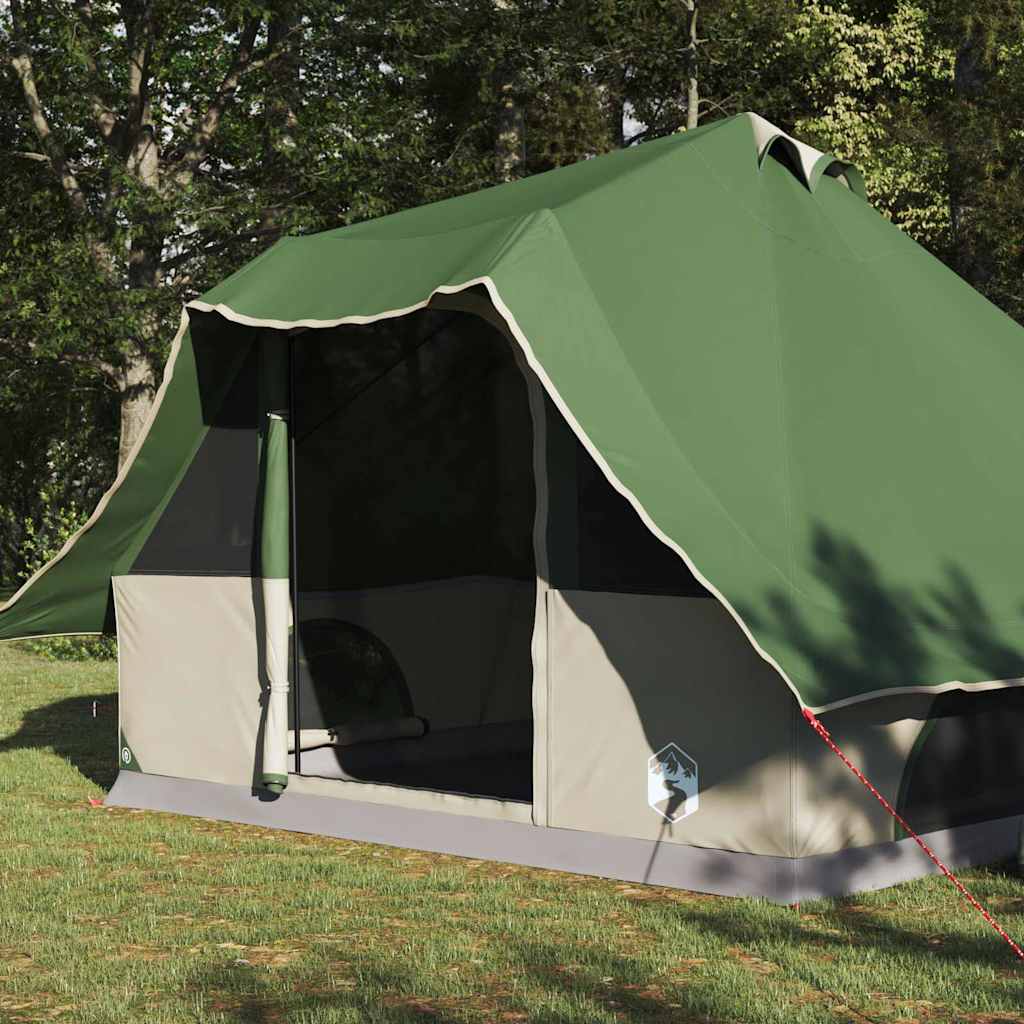 Vidaxx tente tipi avec toit avec rangement vert 358 x 296 x 258 cm taffetas