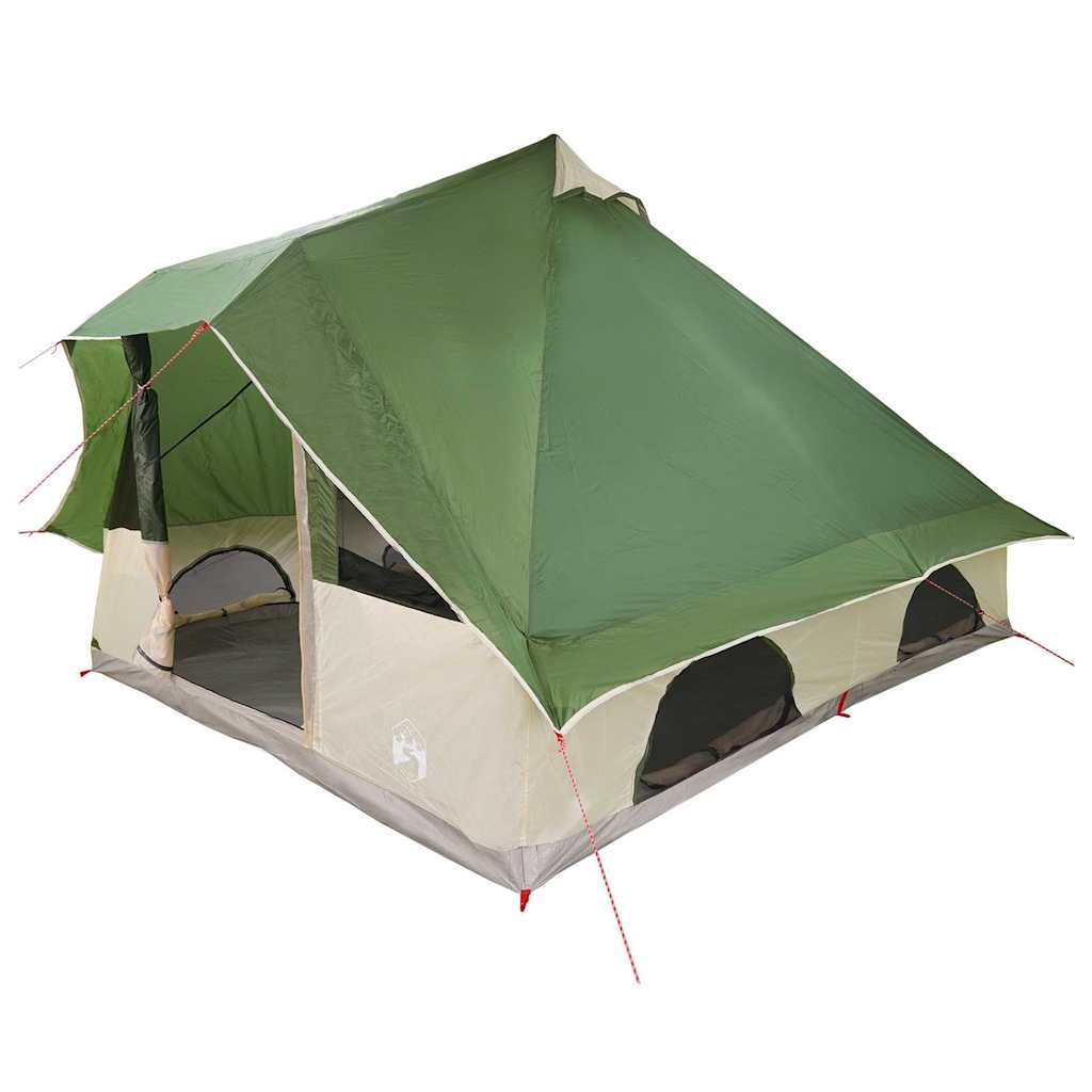 Vidaxx tente tipi avec toit avec rangement vert 358 x 296 x 258 cm taffetas