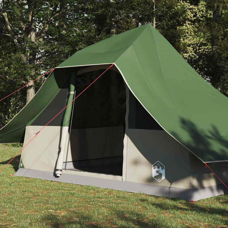 Vidaxx tente tipi avec toit avec rangement vert 364 x 281 x 257 cm taffetas