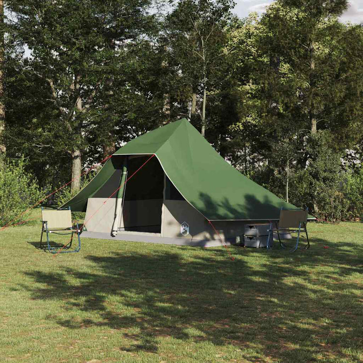 Vidaxx tente tipi avec toit avec rangement vert 364 x 281 x 257 cm taffetas