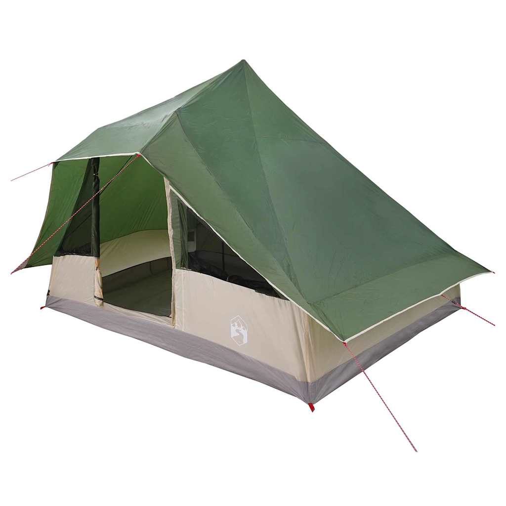 Vidaxx tente tipi avec toit avec rangement vert 364 x 281 x 257 cm taffetas