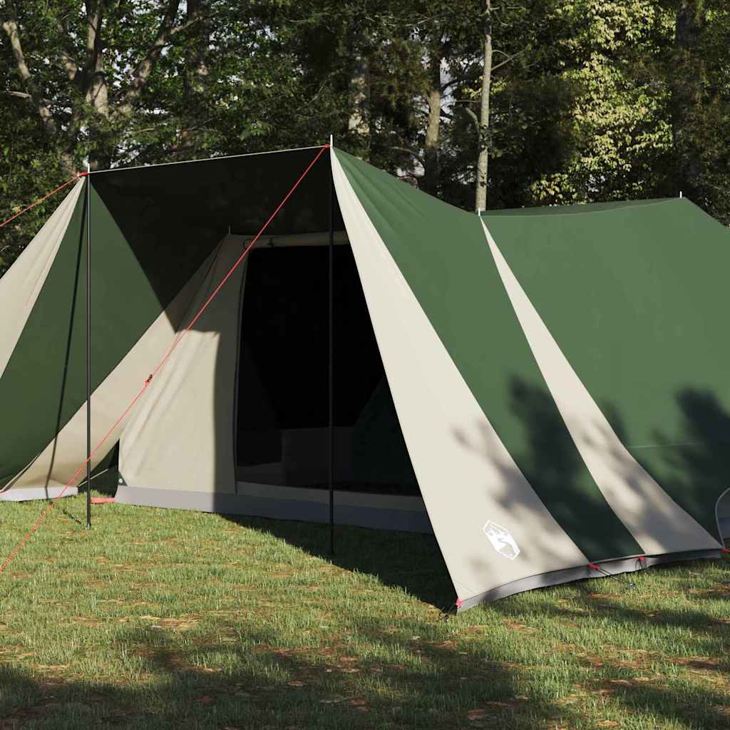 Tente familiale Vidaxx avec toit avec rangements vert et beige 660 x 456 x 200 cm