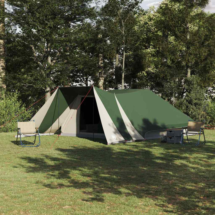 Tente familiale Vidaxx avec toit avec rangements vert et beige 660 x 456 x 200 cm