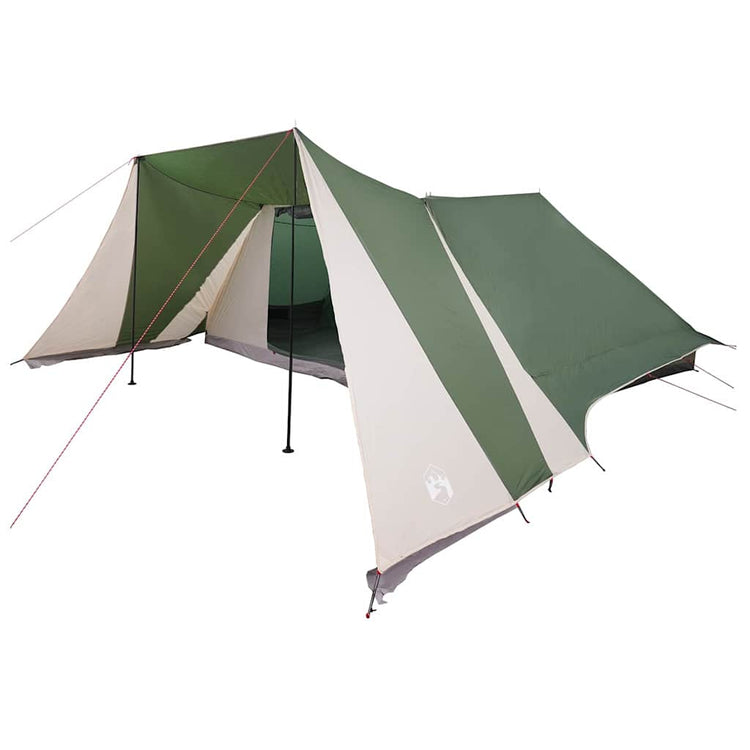 Tente familiale Vidaxx avec toit avec rangements vert et beige 660 x 456 x 200 cm