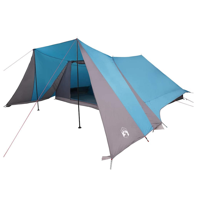 Tente familiale Vidaxx avec toit avec rangements bleu et gris 660 x 456 x 200 cm