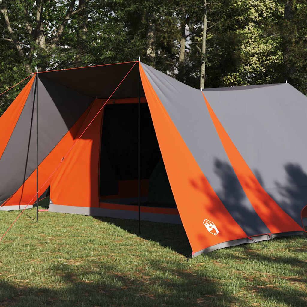 Tente familiale Vidaxx avec toit gris et orange 660 x 456 x 200 cm