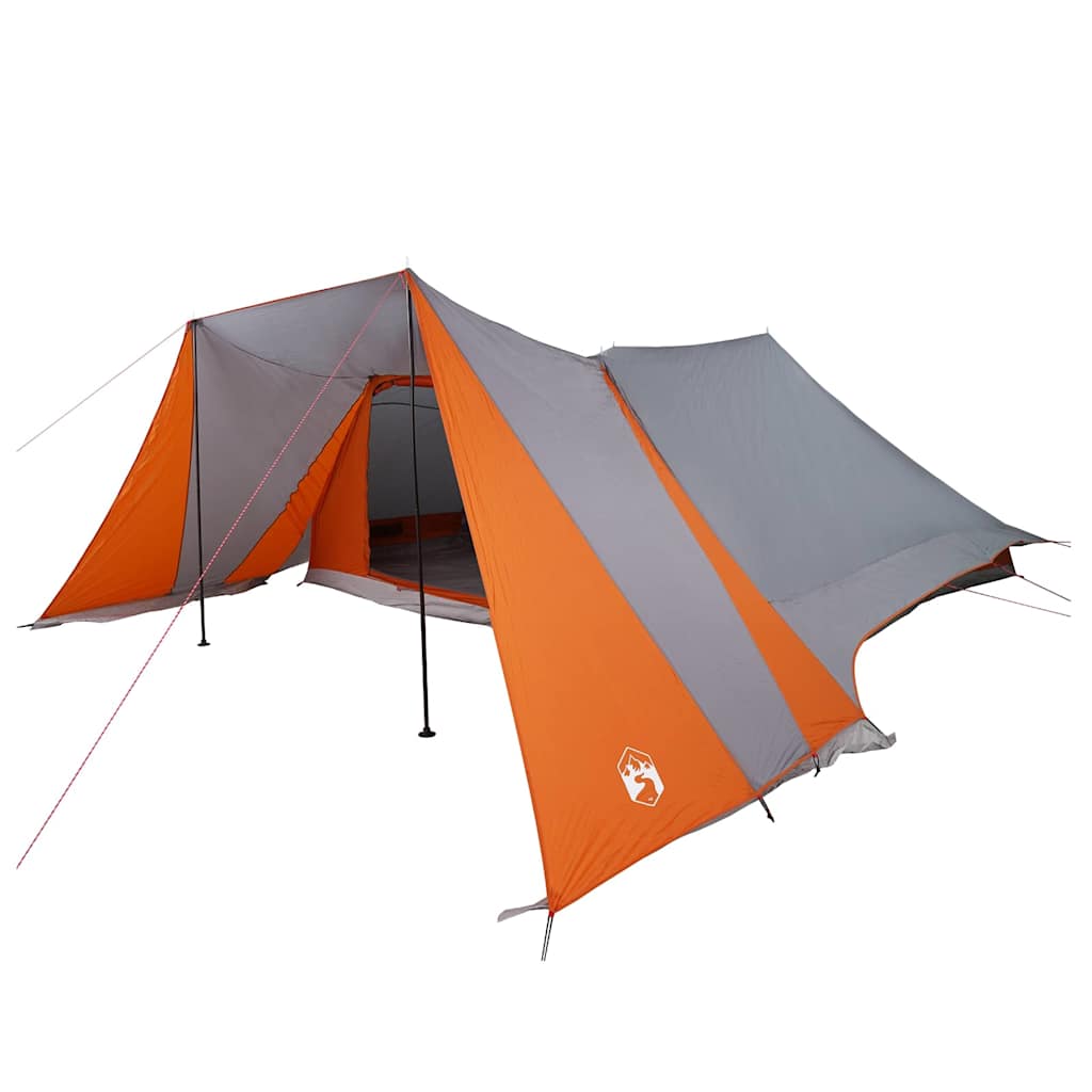Tente familiale Vidaxx avec toit gris et orange 660 x 456 x 200 cm