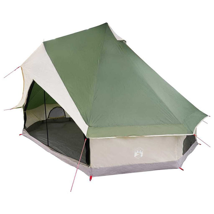 Vidaxx tente tipi familiale tipi vert et beige 400 x 346 x 250 cm