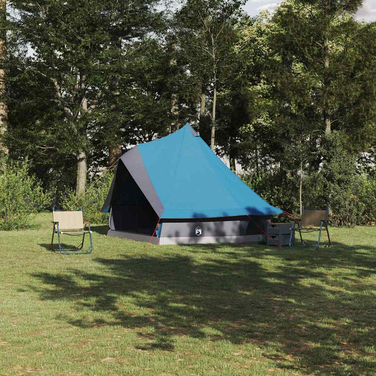Vidaxx tente tipi familiale tipi bleu et gris 400 x 346 x 250 cm