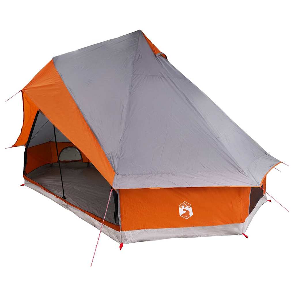 Vidaxx tente tipi familiale tipi gris et orange 400 x 346 x 250 cm